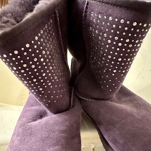 UGG Shoes - EUC Like new! Authentic UGG Classic Short Bling Boots Purple Size 7
